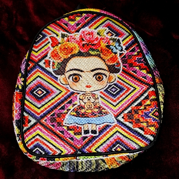 Mi Cuca Linda Accessories Frida Kahlo Mexican Artisanal Backpack